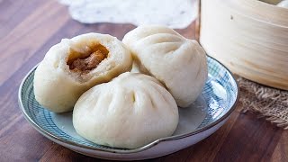 Eng Sub 鲜肉包子【曼食慢语第114集】 Chinese steamed pork bun [upl. by Schroth]