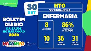 Boletim de atendimentos do Hospital de Traumatologia e Ortopedia HTO 30SET [upl. by Yngad255]