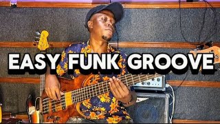 How to create Funky blues bass line  Beginners bass lesson by Gilberto [upl. by Murrell]