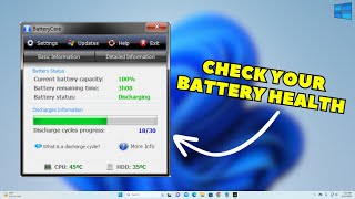 Easily Check Battery Health using BatteryCare Utility 2024 [upl. by Neelrahs608]