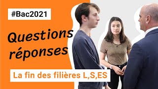 BAC2021  QR avec des lycéens  la fin des filières S ES et L [upl. by Eenahc]