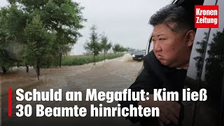 Schuld an Megaflut Kim ließ 30 Beamte hinrichten  kronetv NEWS [upl. by Eizdnil]