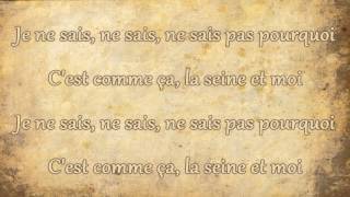 Vanessa Paradis  La Seine Lyrics [upl. by Litta]