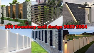 Modern Letest Boundary Wall Design 2023  Top Beautiful Outer Boundary Wall Design [upl. by Hasile525]