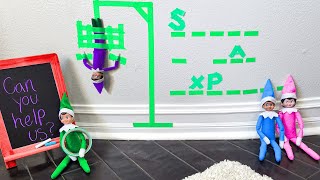 Elf on the Shelf Hangman Prankster Elf Tapes Good Elf to the Wall Day 4 [upl. by Lilithe]