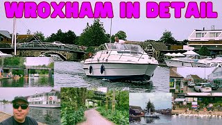 Walk Explore Look Around Wroxham Norfolk Broads UK River Day Hire Boats Bridge Shops Places To Visit [upl. by Aisha]