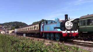 West Somerset Railway Day Out With Thomas at Minehead on 3716 [upl. by Donough]