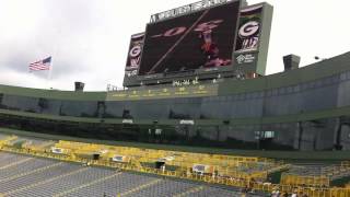 Lambeau Field new Huge Video Scoreboards [upl. by Gaspard]