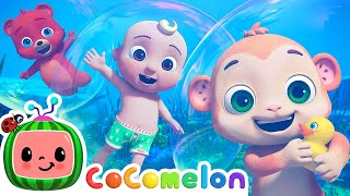 Swimming Song  CoComelon Animal Time  Animals for Kids [upl. by Schnorr731]