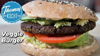 Veggie BURGER  von Brot bis Mayo alles selbstgemacht [upl. by Tremaine]