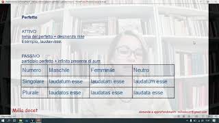 latino Infinito Presente Perfetto o passato Futuro e usi [upl. by Iolande]