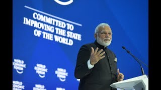 PM Modis speech at World Economic Forum Plenary Session Davos [upl. by Aiuhsoj]