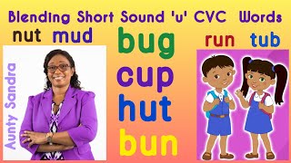 Blending Short Sound u CVC Words  Blending Letter Sounds  Listening Skill  Phonics  Spelling [upl. by Virgy]