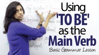 Using  TO BE  as the main verb in a sentence  Basic English Grammar Lesson [upl. by Wynn722]