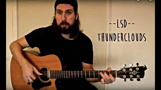 Thunderclouds LSD chords and tabs  guitar tutorial [upl. by Livingstone]