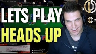 Lets Play Heads Up Day 37 Bankroll Challenge [upl. by Baiel]