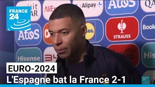 Euro2024  lEspagne bat la France 21 et se qualifie pour la finale • FRANCE 24 [upl. by Imailiv136]