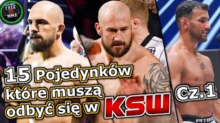 15  Pojedynków które muszą odbyć się w KSW  De Fries  Erslan Cz1 [upl. by Lemmuela]