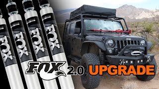 Fox 20 Shock Install on Jeep 2014 JK [upl. by Haymo]