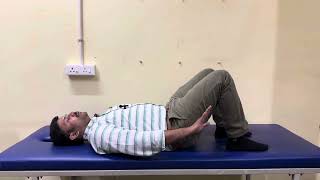 Pelvic Bridging Exercise  పెల్విక్ బ్రిడ్జింగ్ వ్యాయామం [upl. by Yendyc]