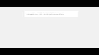 Problem Unable to update AMSSAFEMODE in wpconfig Unable to locate placement anchor [upl. by Nnaesor]