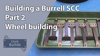 Building a 4quot Burrell SCC steam traction engine  Part 2 wheel building and spoke cleanup [upl. by Kcirdnekel408]