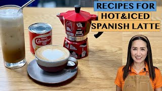 HOW TO MAKE SPANISH LATTE USING MOKA POTS [upl. by Ennayhs985]