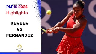 Anqelique Kerber vs Leylah Fernandez HIGHLIGHTS  Olympics Paris 2024 [upl. by Chun]