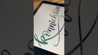 Random iPad Calligraphy 1 procreate ipadlettering applepencil satisfyingvideo [upl. by Atnoved762]