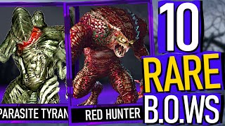 Resident Evil  10 RARE  Unique BOWs amp Monsters [upl. by Euqirne779]