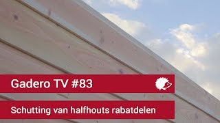 83 Schutting maken met halfhouts rabatdelen [upl. by Rawden]