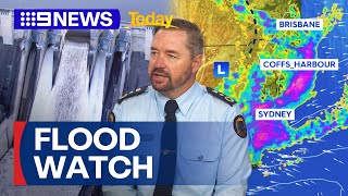 Sydney on flood watch for wet weather weekend  9 News Australia [upl. by Seleta]