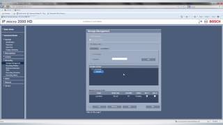 Bosch IP camera configuration  Storing on SD card [upl. by Lyrak]