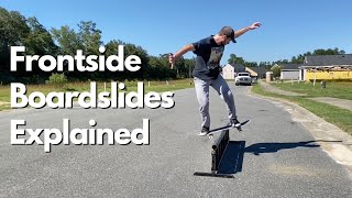 HOW TO FRONTSIDE BOARDSLIDE  Detailed Slow Motion Tutorial [upl. by Matthei]