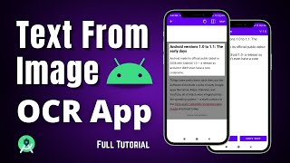 Make a Text Scanner App  OCR App  Full Tutorial  Android Development [upl. by Granthem]