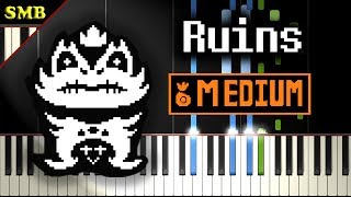 UNDERTALE  RUINS  Piano Tutorial [upl. by Sadnac]