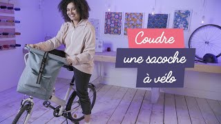 Tuto sacoche à vélo  patron PDF gratuit et inclus [upl. by Noimad]