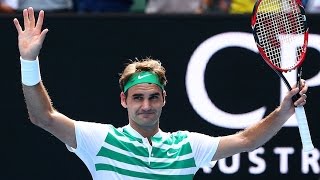 Roger Federer v Tomas Berdych highlights QF  Australian Open 2016 [upl. by Ahsenac238]