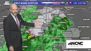 Snowing in the Carolinas WCNC Charlotte team weather coverage [upl. by Htims816]