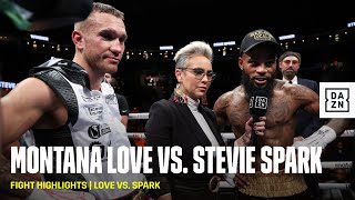 FIGHT HIGHLIGHTS  Montana Love vs Stevie Spark [upl. by Akinorev]