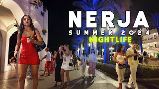 NERJA SPAIN NIGHTLIFE SUMMER 2024 🇪🇸 Costa del Sol  Málaga 4K [upl. by Jermain]