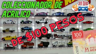 Como hacer un coleccionador de acrílico con 100 pesos quedo de lujo JimCars [upl. by Rikki220]