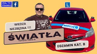 ŚWIATŁA TOYOTA YARIS OBSŁUGA POJAZDU [upl. by Venetis]