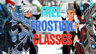 AQW The 4 Free Frostval Classes  Which You Must Get [upl. by Sharl99]