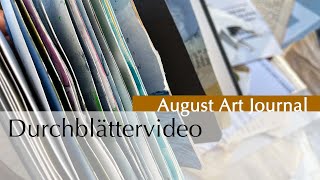 August Art Journal 2024  Durchblättervideo [upl. by Kleper852]