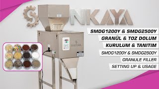 Sonkaya SMDG1200Y SMDG2500Y Granul Toz Dolum Makinası Kurulumu ve Kullanımı [upl. by Anaugal748]