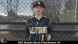 2022 Brayden Murua Speedy Shortstop Baseball Skills Video [upl. by Hsiekal]