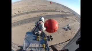 Haverfield Aviation installing marker balls [upl. by Vevine969]