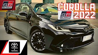 COROLLA 2022  TOYOTA COROLLA GR SPORT 2022 GAZOO RACING SPORT 20 FLEX 0KM DETALHES DO INTERIOR [upl. by Nedia]