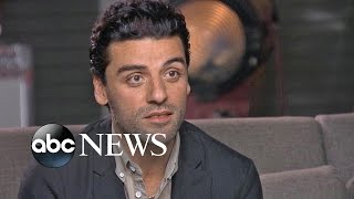 Oscar Isaac Discusses Role in Star Wars The Force Awakens [upl. by Ahsinid748]